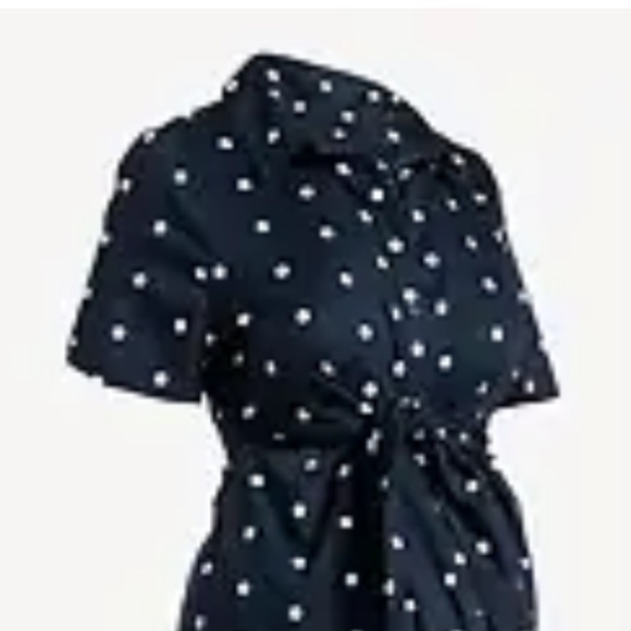 Old Navy Maternity Small Front Tie Navy Dress - Picture 2 of 5